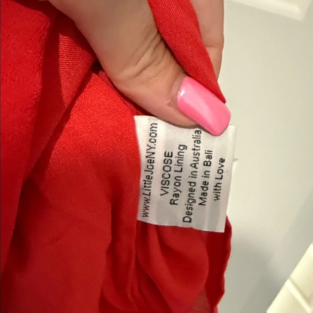 Chic Red Ruffle Mini Dress - Picture 5 of 8